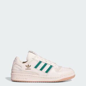adidas Women’s White Sneakers with Green Stripes